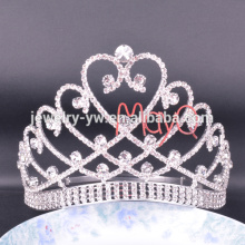 Новый стиль Высокий Высокий Высокий Конкурс Crystal Tiara Crown